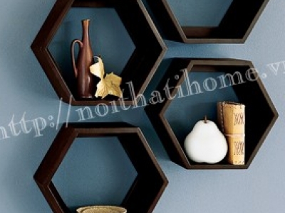 Hình ảnh Giá treo tường đẹp hình lục giác
