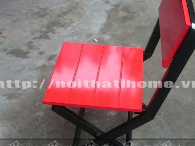 Hình ảnh Ghế nhà hàng, nhà ăn chân sắt gấp