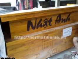 Quầy bar gỗ thông đẹp 012