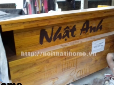 Hình ảnh Quầy bar gỗ thông đẹp 012