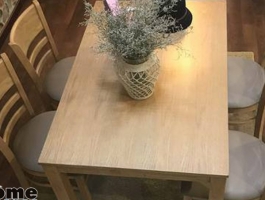 Bộ bàn ghế ăn bằng gỗ tự nhiên cho gia đình