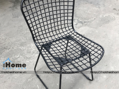 Hình ảnh GHẾ SẮT CÀ PHÊ MỸ THUẬT CẠNH TRÒN  
