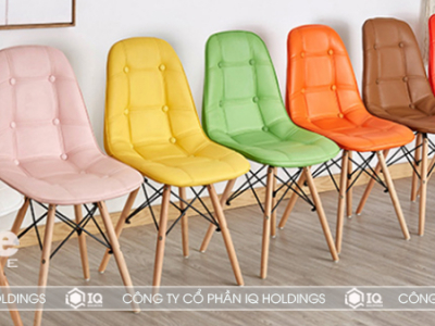 Hình ảnh Ghế Eames chân gỗ bọc đệm 