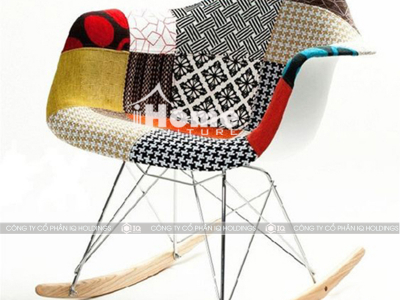 Hình ảnh Ghế cafe Eames bập bênh thổ cẩm 