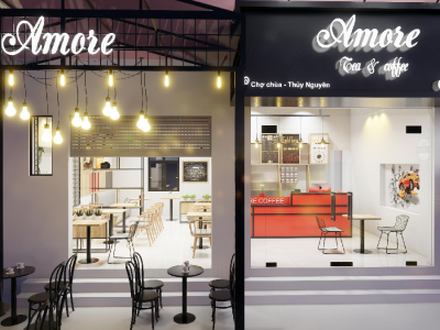 Hình ảnh Thiết kế, thi công quán cafe nhỏ đẹp giá rẻ tại Hải Phòng