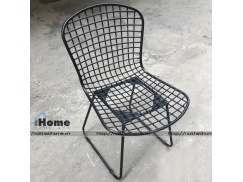 GHẾ SẮT CÀ PHÊ MỸ THUẬT CẠNH TRÒN  