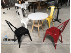 Ghế tolix có tựa không tay