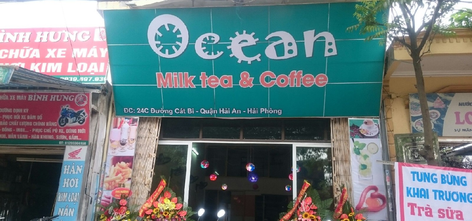 hình ảnh Nội thất quán trà sữa, cafe Ocean 24C Cát Bi, Hải Phòng