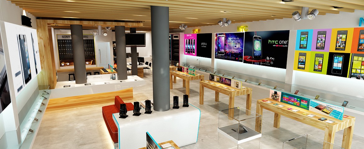 Thiết kế shop - cửa hàng điện thoại
