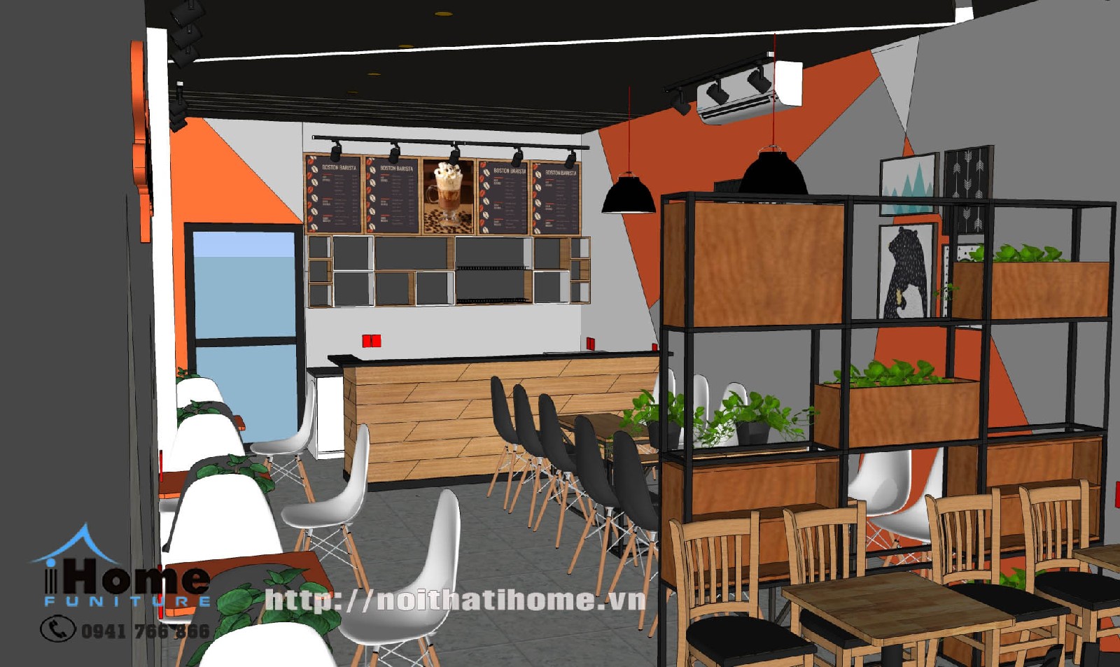 Thiết kế quán cafe đẹp hải phòng