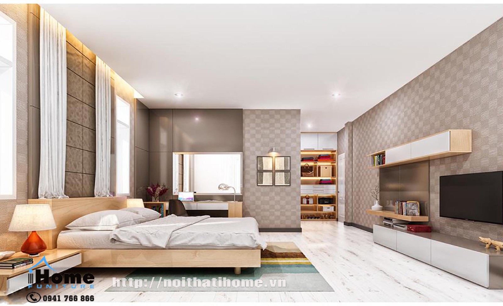 Thiết kế nội thất phòng ngủ đẹp hải phòng