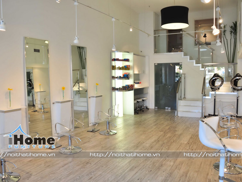 thiết kế nội thất salon tóc diện tích nhỏ