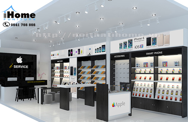 thiết kế shop - cửa hàng điện thoại đẹp ở tại Hải Phòng