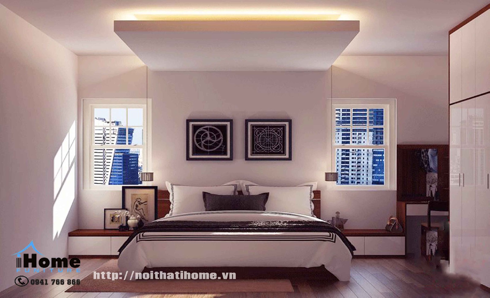 Mẫu thiết kế nội thất phòng ngủ đẹp tại Hải Phòng