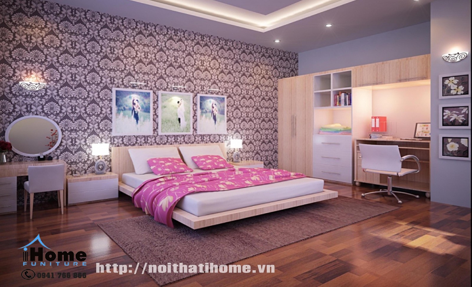 Thiết kế nội thất phòng ngủ đẹp tại Hải Phòng