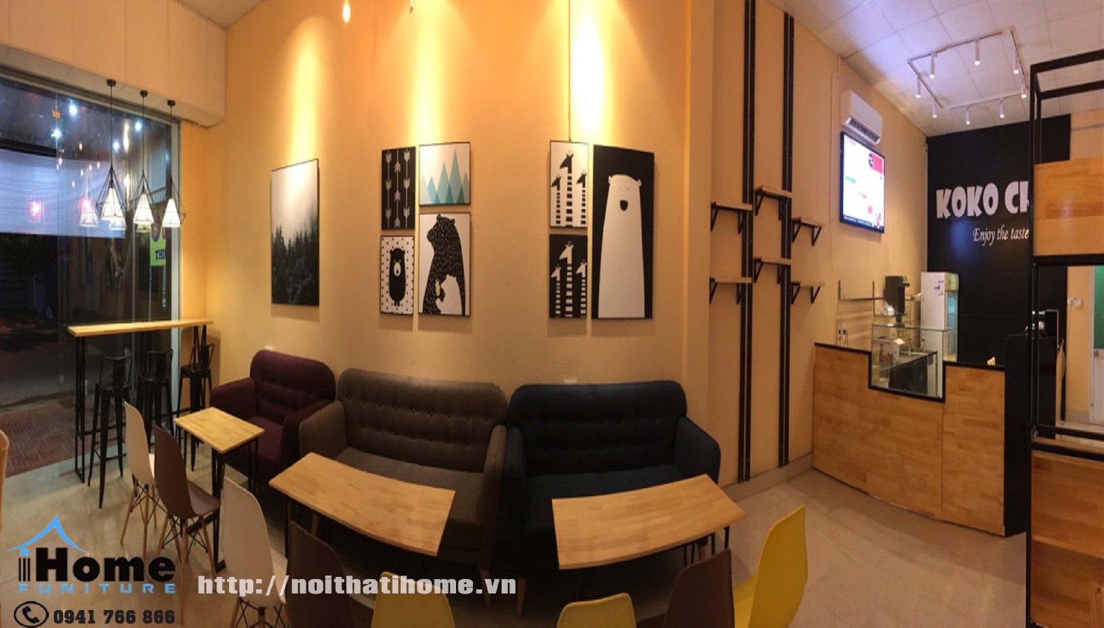 Thiết kế quán trà sữa tại hải phòng