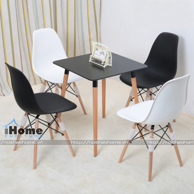 Bộ bàn ghế Eames vuông