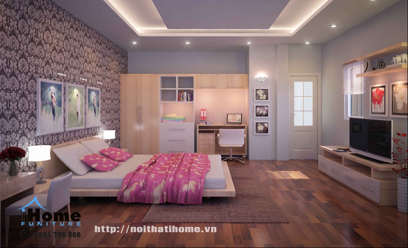 Thiết kế nội thất phòng ngủ đẹp tại hải phòng