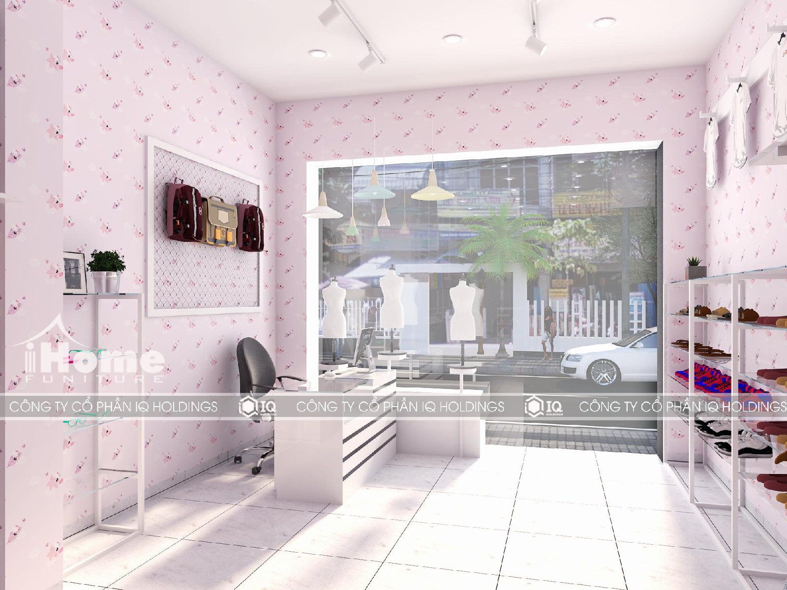 thiết kế shop thời trang trẻ em tại Hải Phòng 