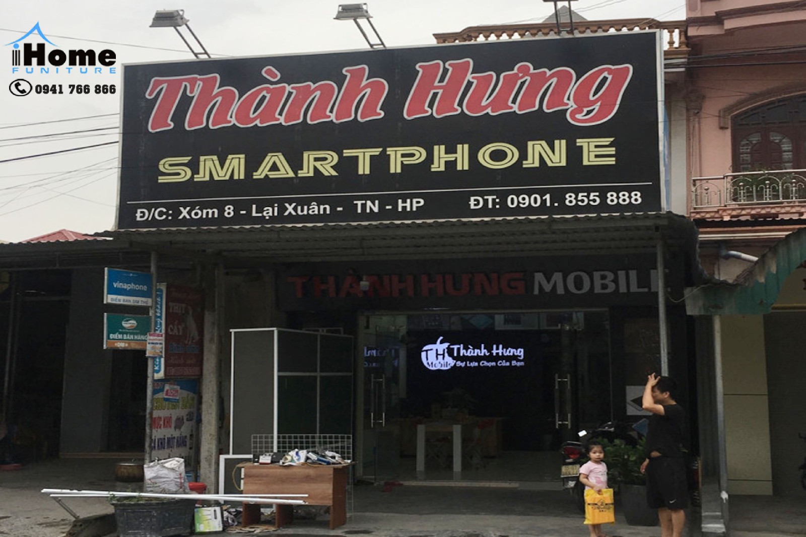 thiết kế cửa hàng điện thoại Hải Phòng