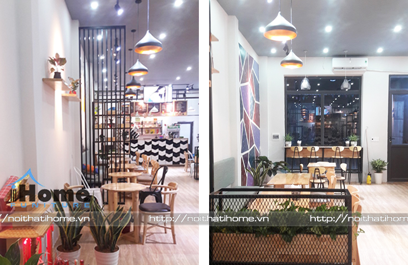 không gian bên trong quán cafe