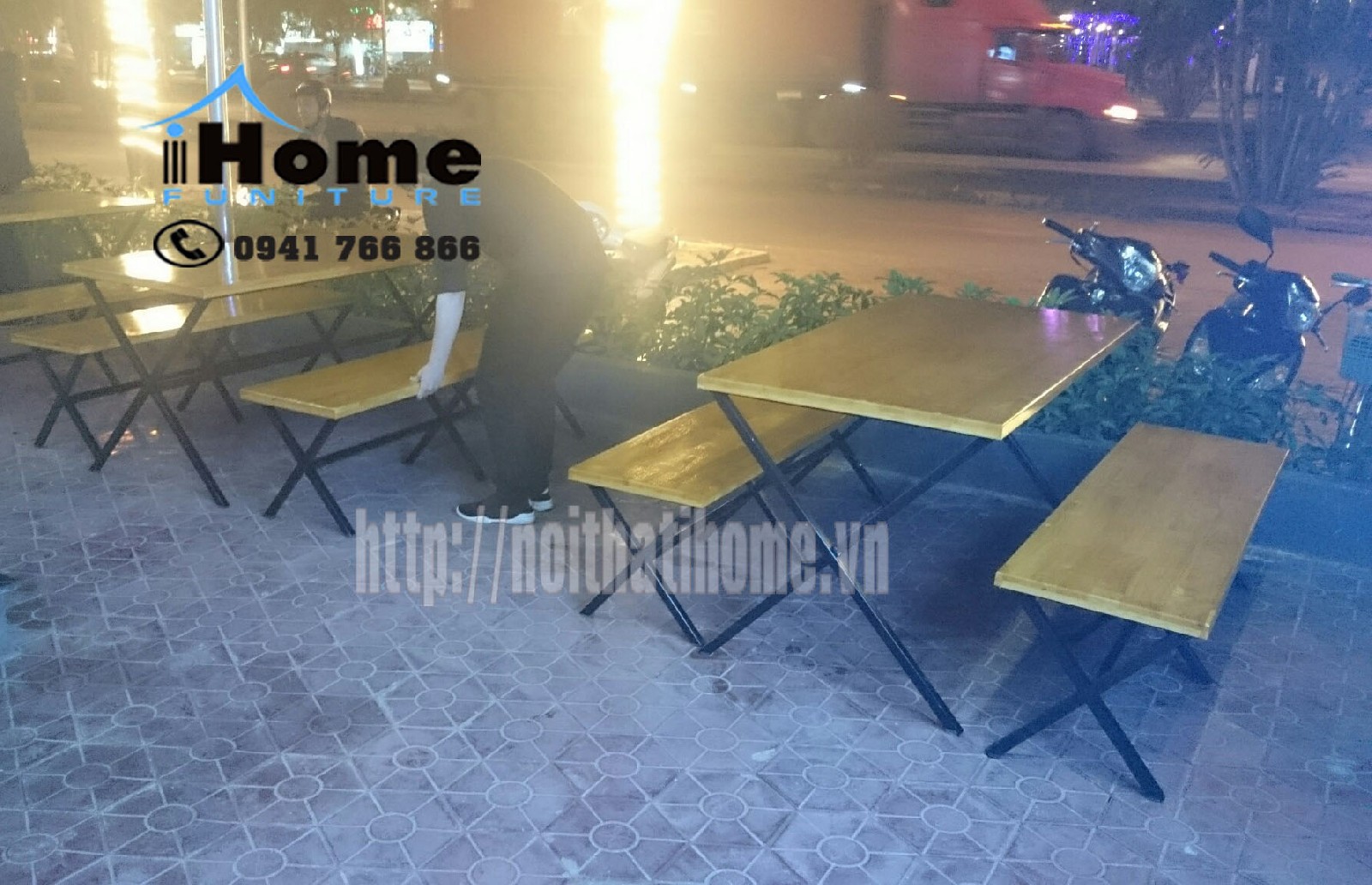 bộ bàn ghế nhà hàng cafe