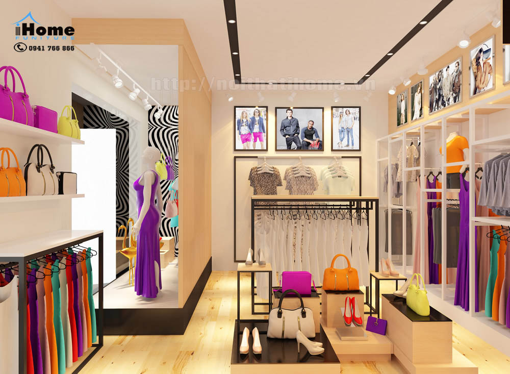 thiết kế shop - cửa hàng thời trang nữ ở tại hải phòng