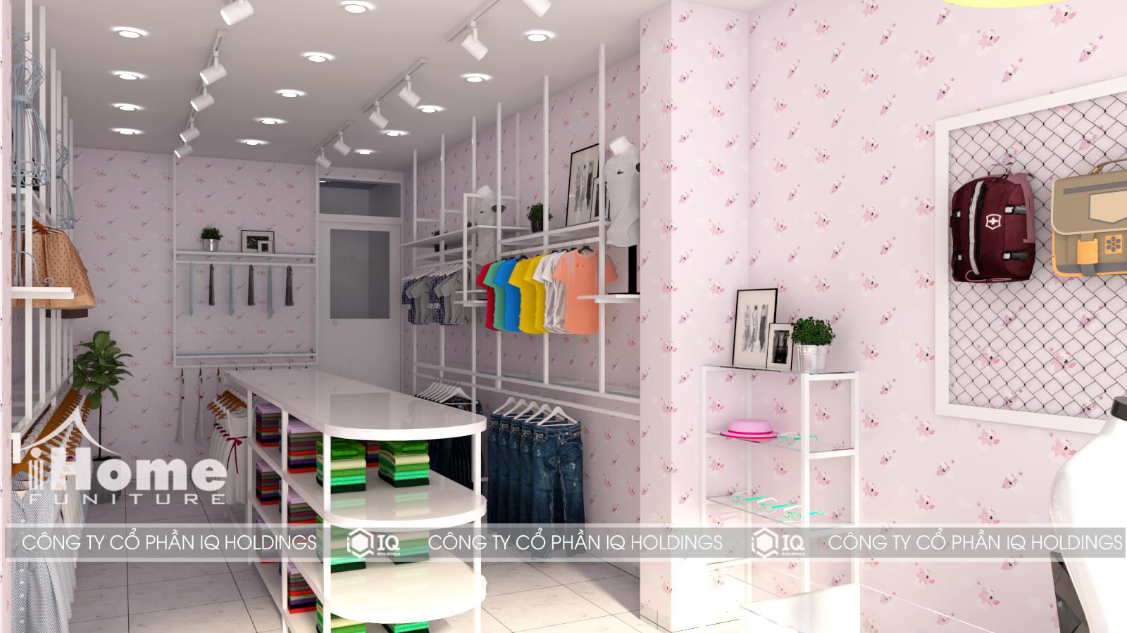 thiết kế shop thời trang trẻ em tại Hải Phòng 
