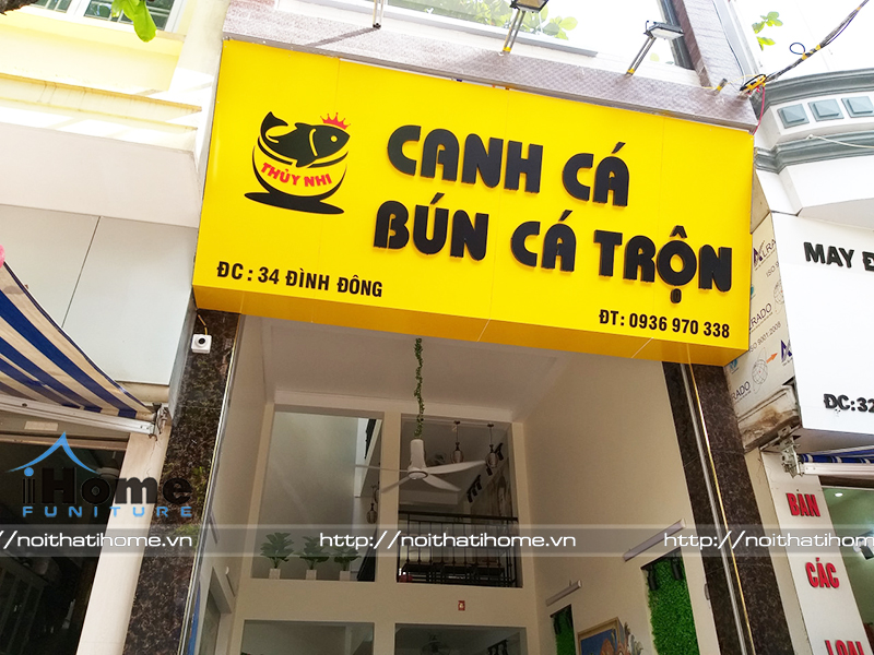 thiết kế nội thất quán ăn tại hải phòng 