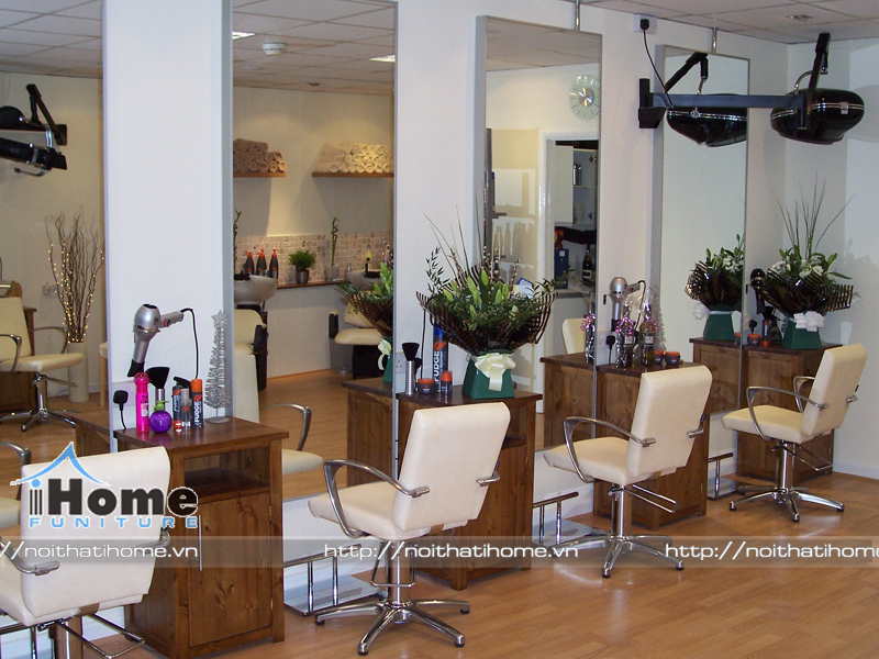 thiết kế salon tóc diện tích nhỏ
