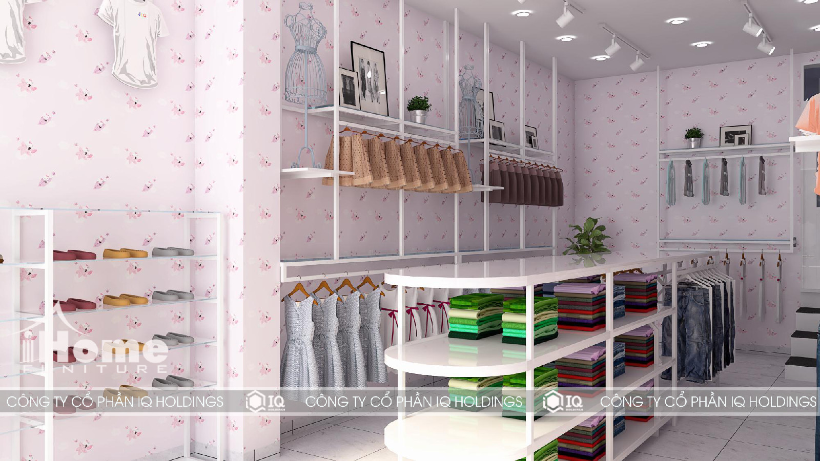 thiết kế shop thời trang trẻ em tại hải phòng 