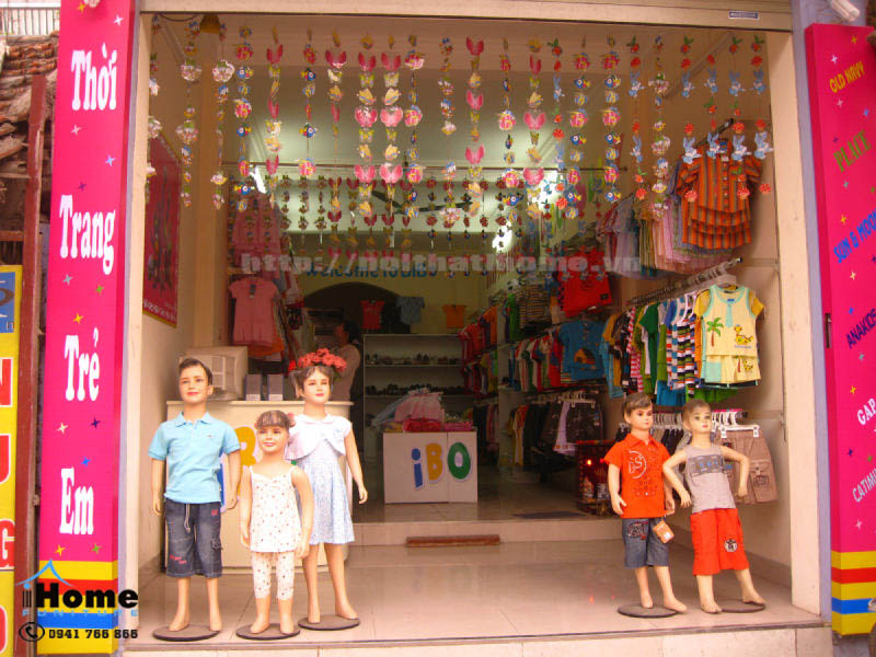 Thiết kế Shop – Cửa hàng thời trang trẻ em ở tại Hải Phòng